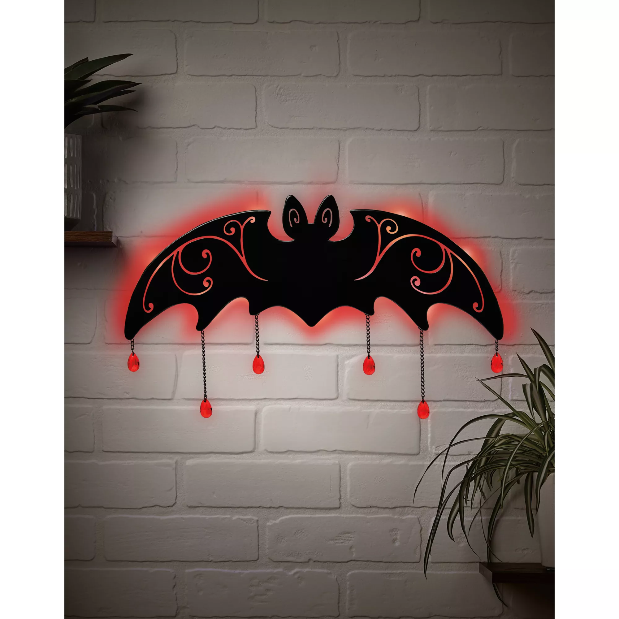 Enchanted Bat LED Light-Up Sign