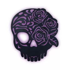 Enchanted Skull LED Light-Up Sign at Spirit Halloween