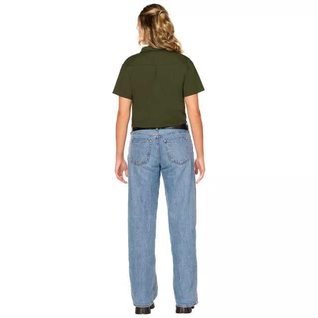 Adult Jason Cropped Work Shirt - Jason Universe at Spirit Halloween