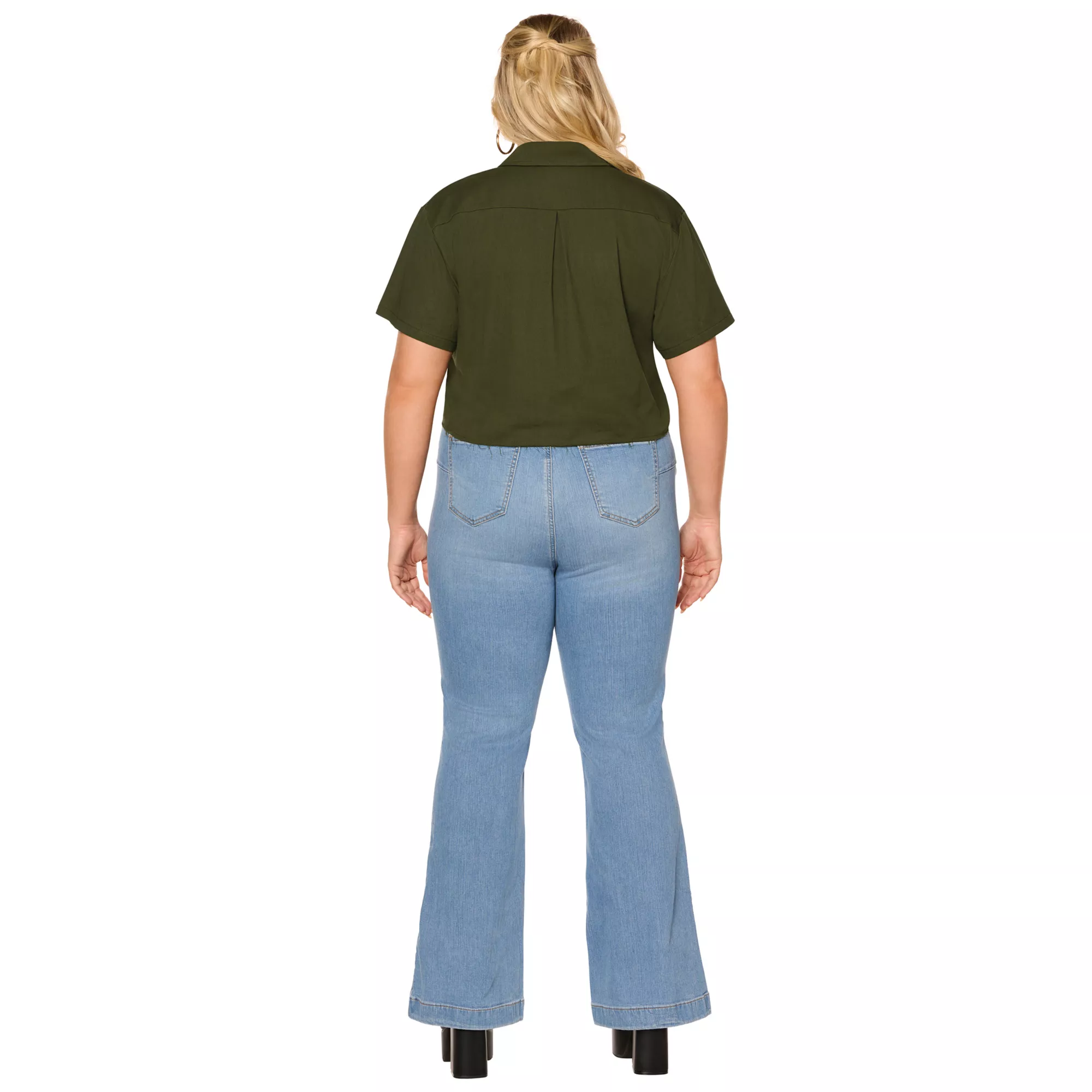 Adult Jason Cropped Work Shirt - Jason Universe at Spirit Halloween