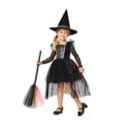 Toddler Rainbow Witch Dress Costume at Spirit Halloween