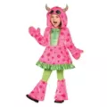 Toddler Lil' Pink Monster Dress Costume at Spencer's