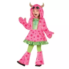 Toddler Lil' Pink Monster Dress Costume at Spencer's