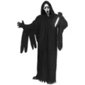 Adult 30th Anniversary Glow in the Dark Ghost Face Costume at Spirit Halloween