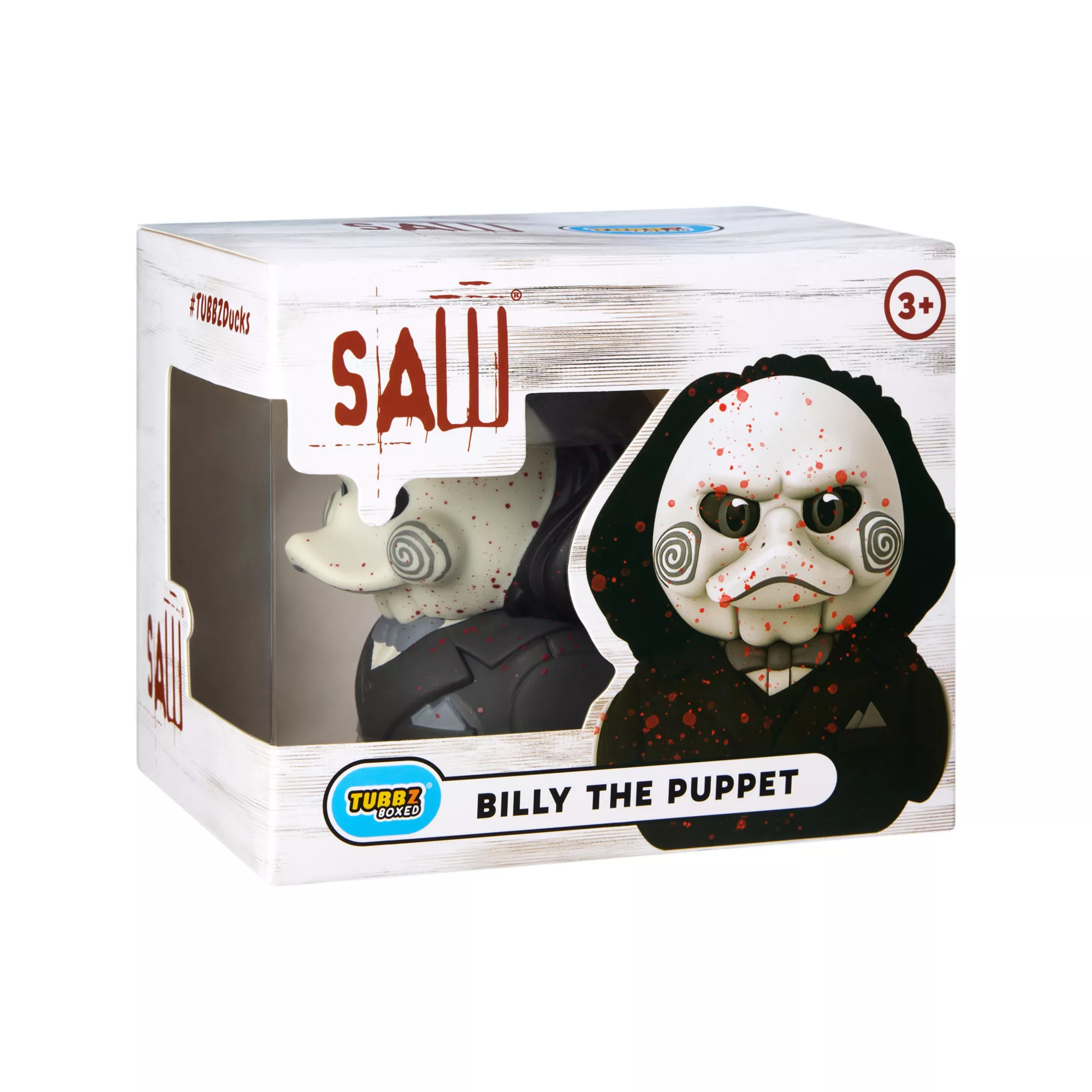 TUBBZ Billy the Puppet Blood Splatter Rubber Duck - Saw