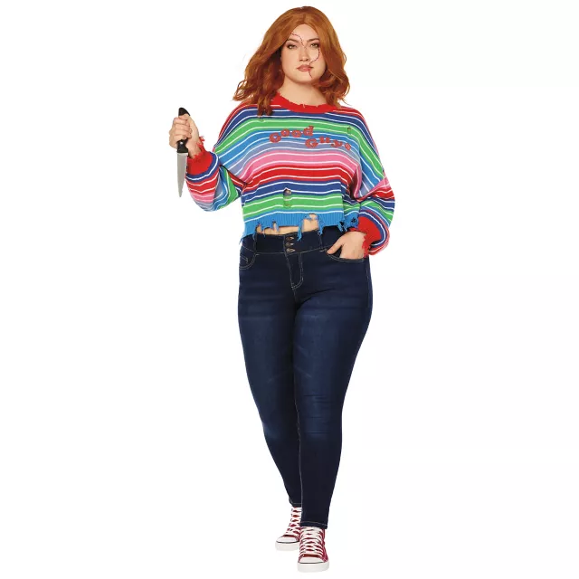 Adult Chucky Sweater and Knife Set at Spirit Halloween