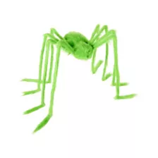 5 Ft Light-Up LED Fuzzy Green Spider Prop at Spirit Halloween