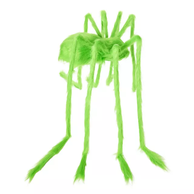 5 Ft Light-Up LED Fuzzy Green Spider Prop at Spirit Halloween