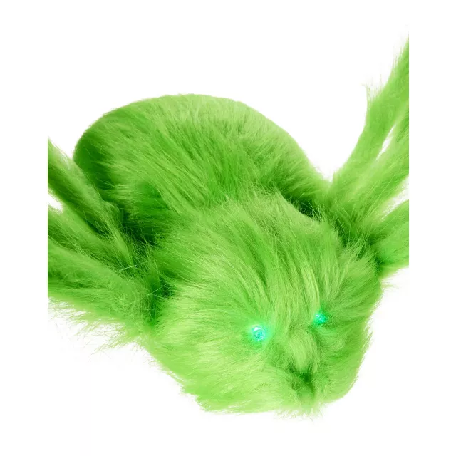 5 Ft Light-Up LED Fuzzy Green Spider Prop at Spirit Halloween