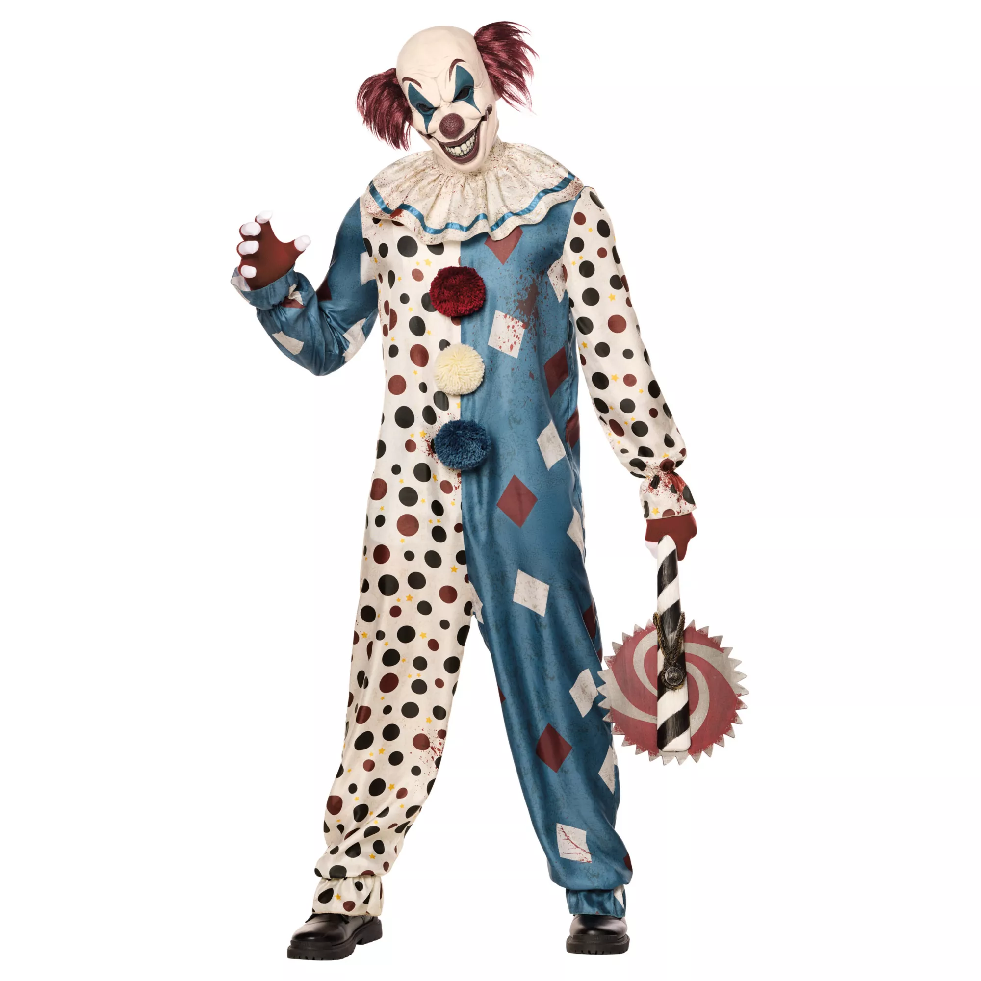 Adult Wicked Clown Jumpsuit Costume at Spirit Halloween