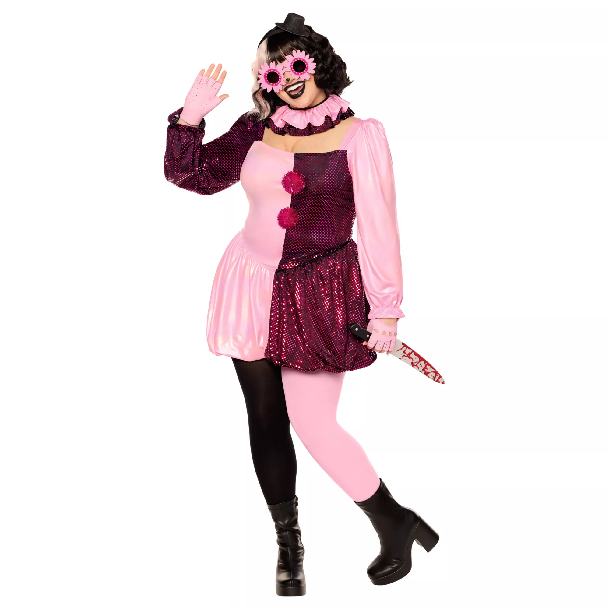 Adult Pink Art the Clown Dress Costume - Terrifier at Spirit Halloween