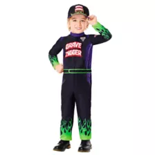 Toddler Grave Digger Jumpsuit Costume - Monster Jam at Spirit Halloween