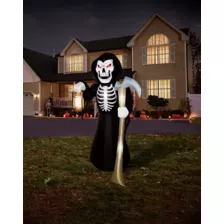 8 Ft Light-Up Reaper Inflatable Decoration at Spirit Halloween