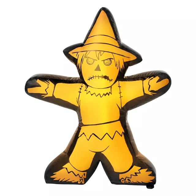 2 Ft Light-Up Mini Scarecrow Inflatable Decoration at Spirit Halloween
