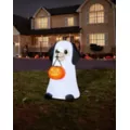 3 Ft 6 In Light-Up Ghost Dog Inflatable Decoration at Spirit Halloween