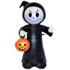 3 Ft 11 In Light-Up Reaper Inflatable Decoration at Spirit Halloween