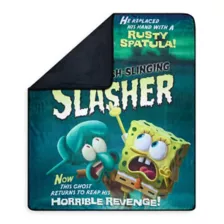 SpongeBob SquarePants Hash Slinging Slasher Fleece Blanket at Spencer's