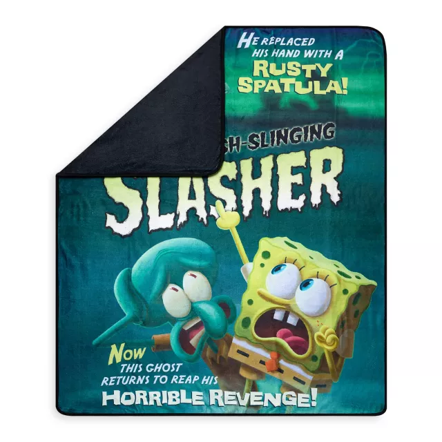 SpongeBob SquarePants Hash Slinging Slasher Fleece Blanket at Spencer's