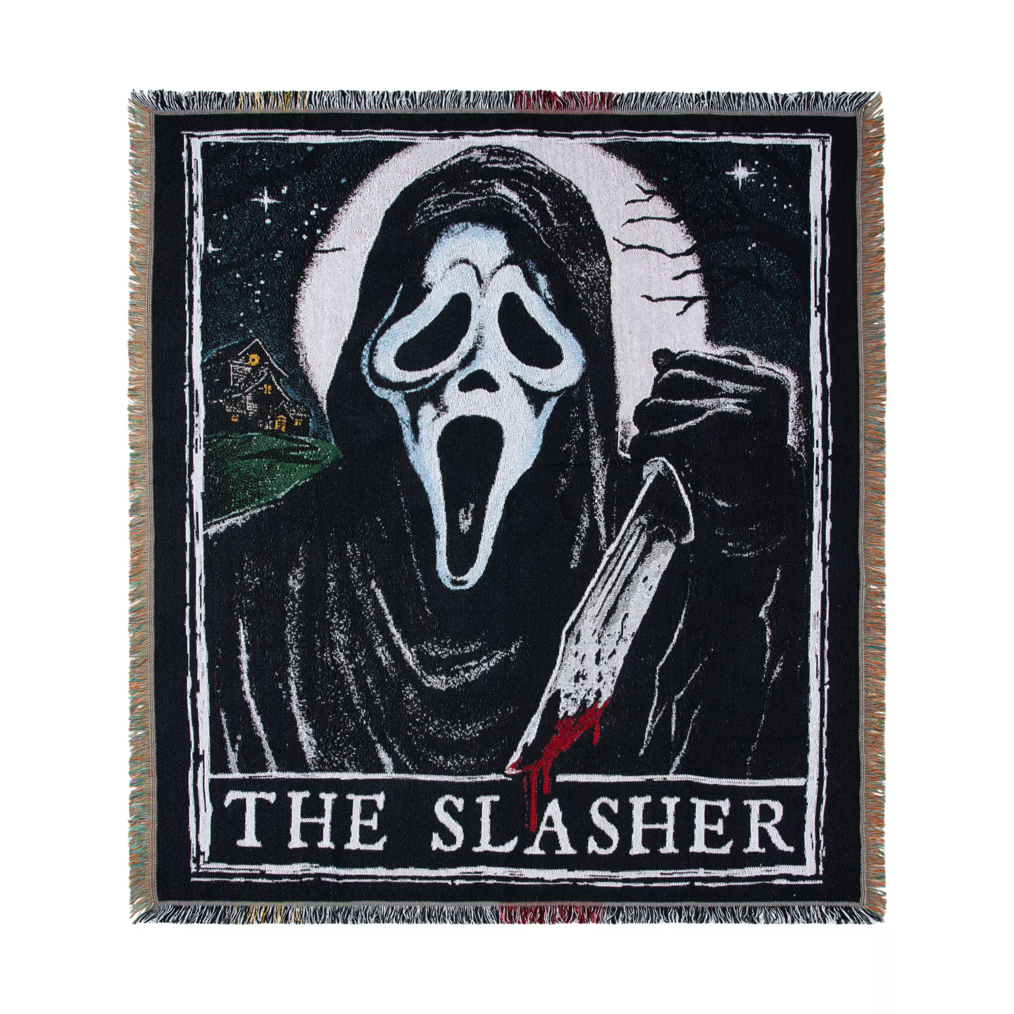Ghost Face Jacquard Blanket at Spirit Halloween