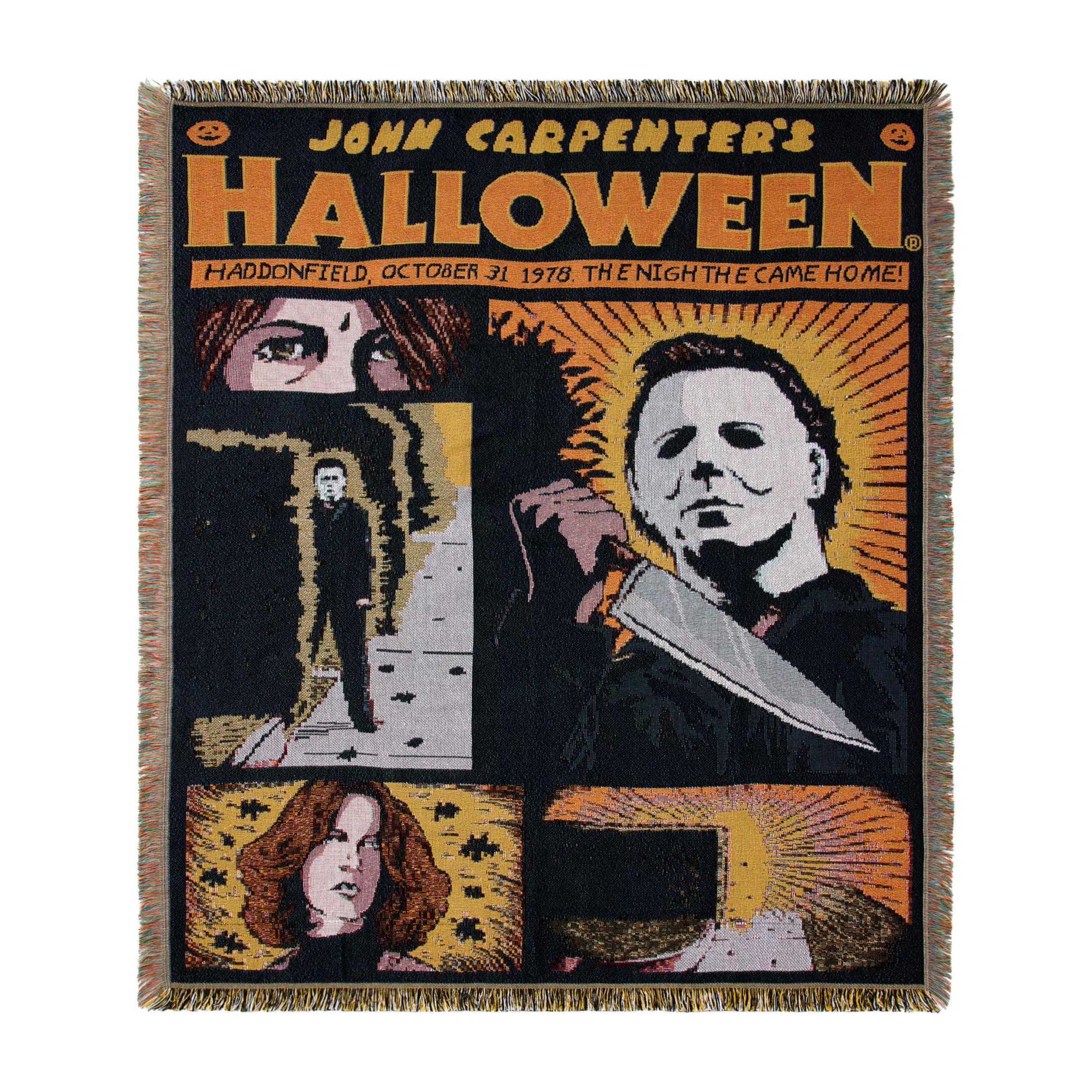 Halloween Comic Jacquard Blanket at Spirit Halloween