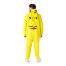 Adult Pikachu Deluxe Hooded Jumpsuit - Pokémon at Spirit Halloween