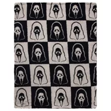 Ghost Face Reversible Fleece Blanket at Spencer's