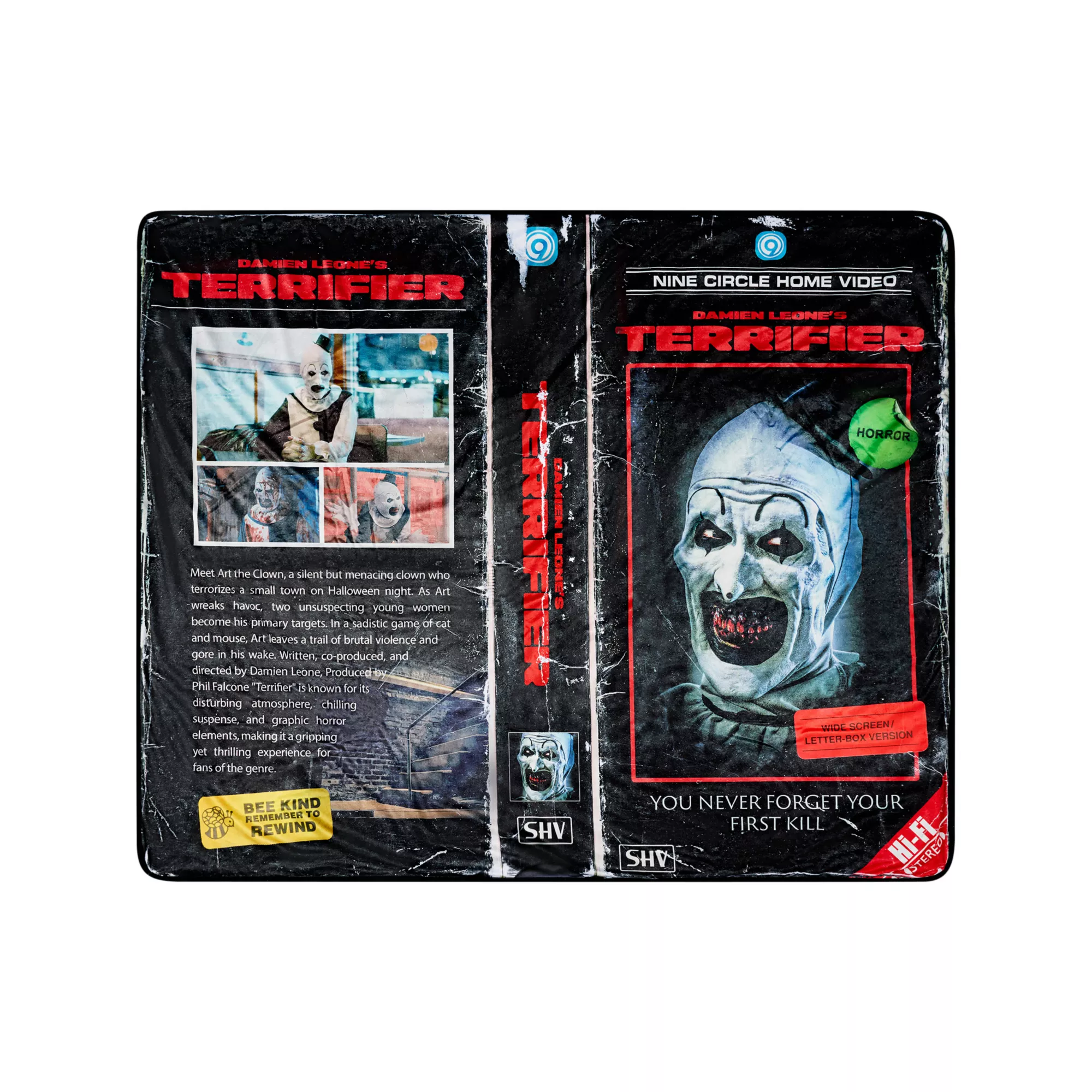 Art the Clown VHS Fleece Blanket