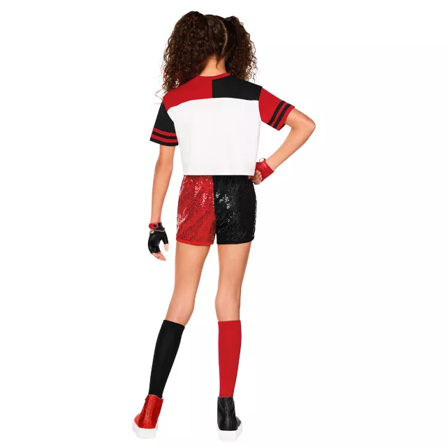 Kids Harley Quinn Puddin Shorts Costume - DC Villains at Spirit Halloween