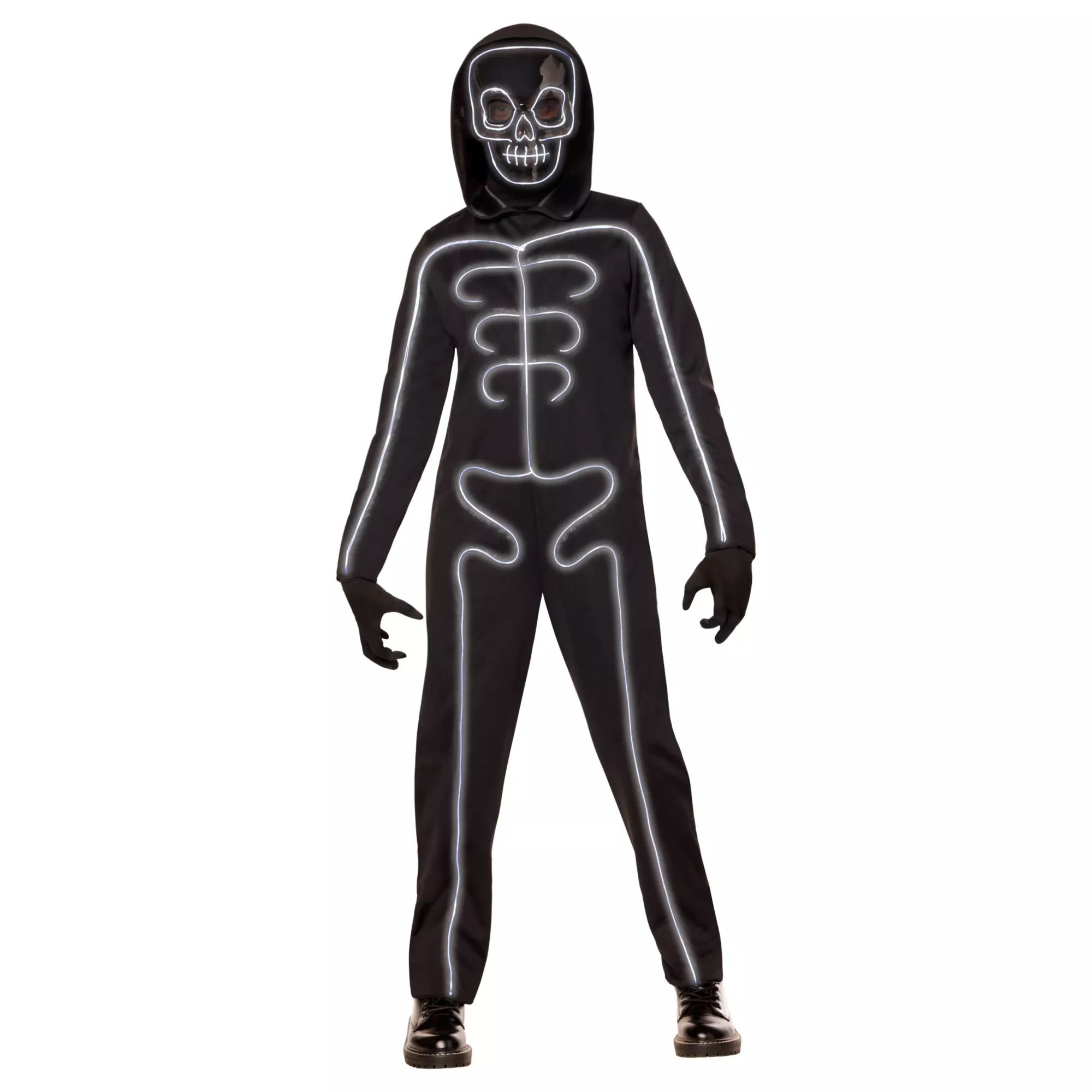 Kids Light-Up White Skeleton Stick Figure Costume at Spirit Halloween