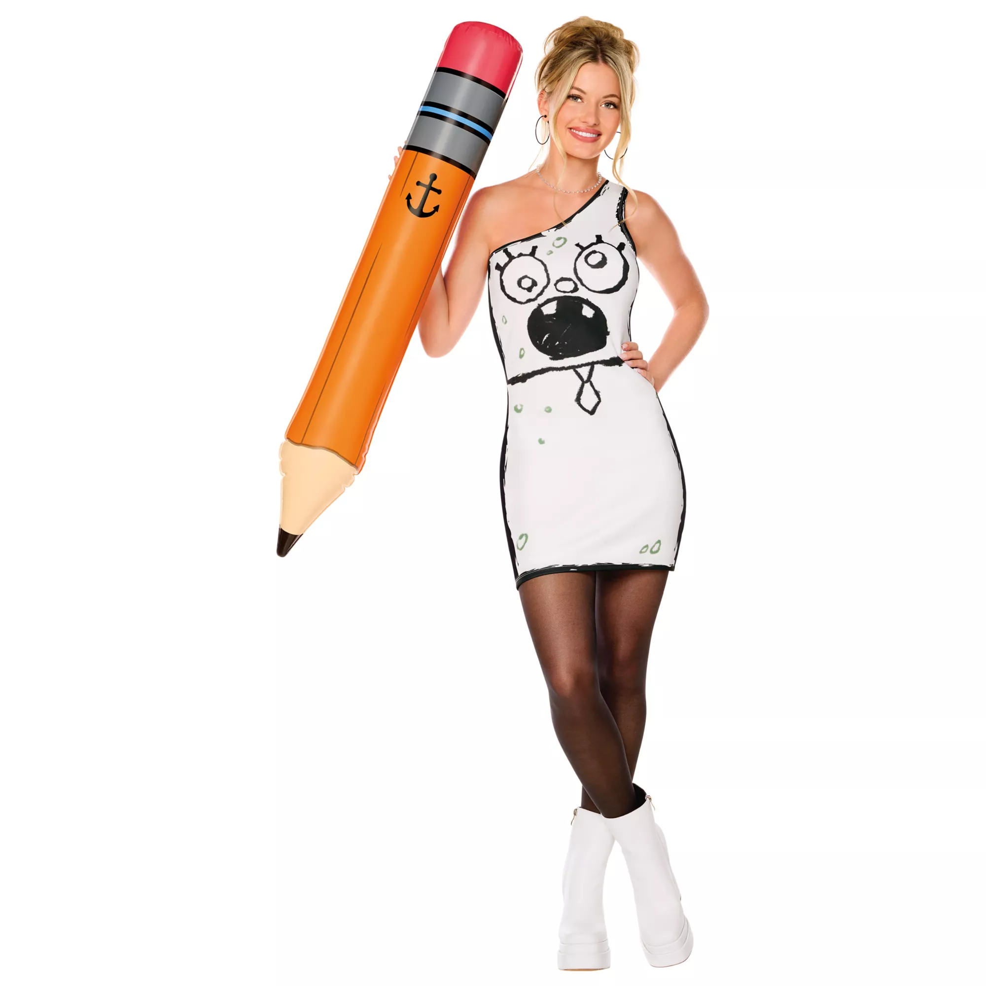 Adult DoodleBob Dress Costume - SpongeBob SquarePants at Spirit Halloween