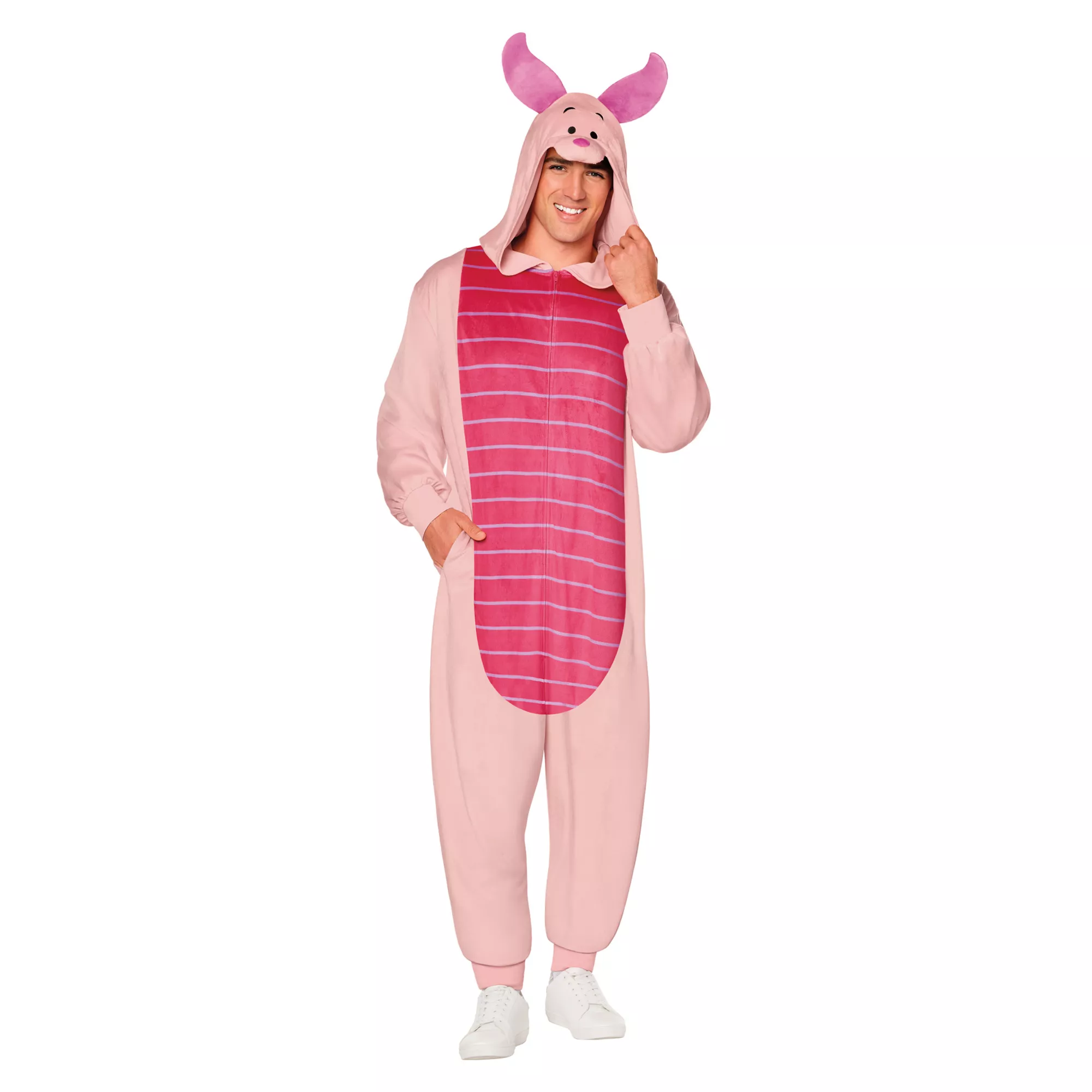 Adult Piglet Jumpsuit Costume - Winnie the Pooh