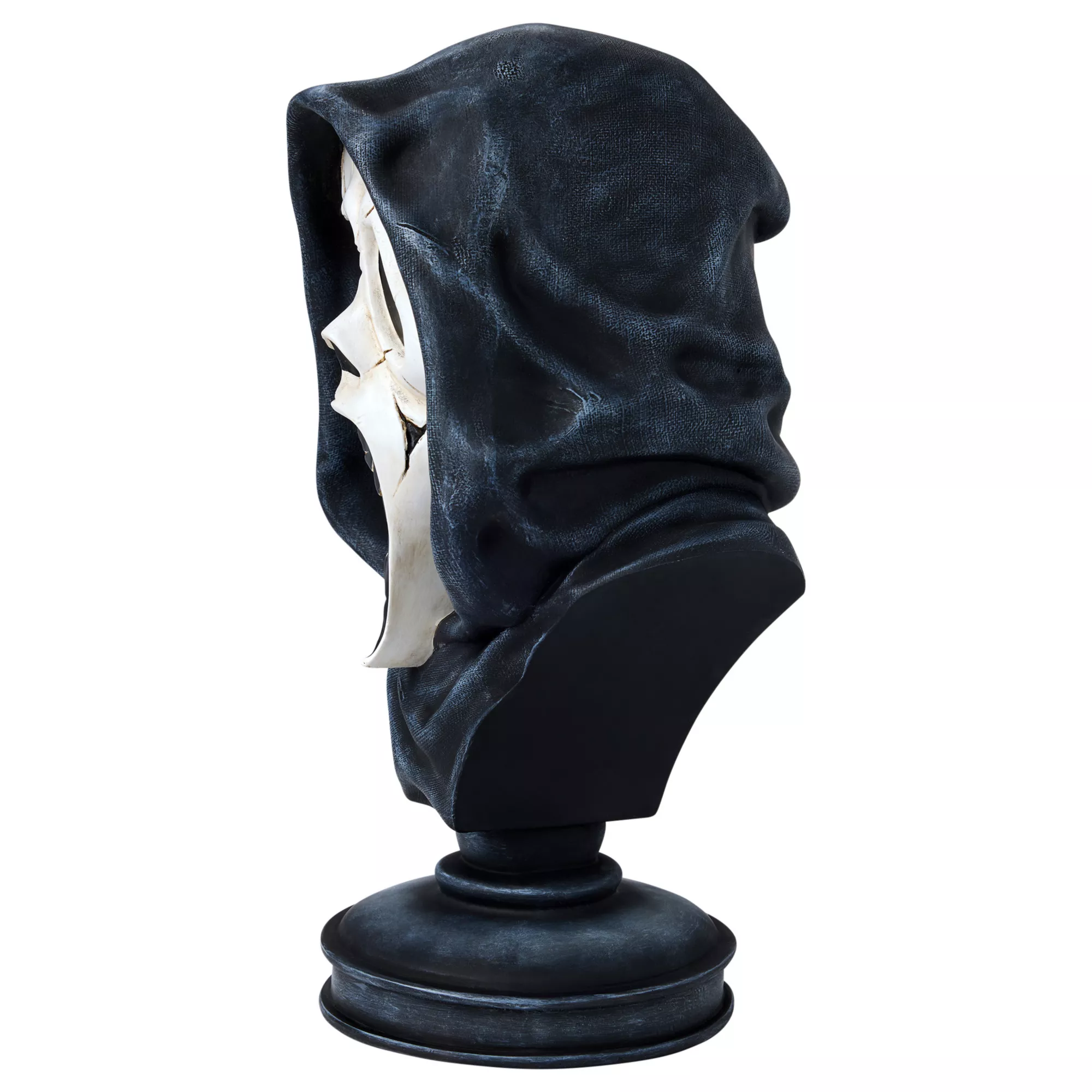 Ghost Face Skeleton Bust Statue