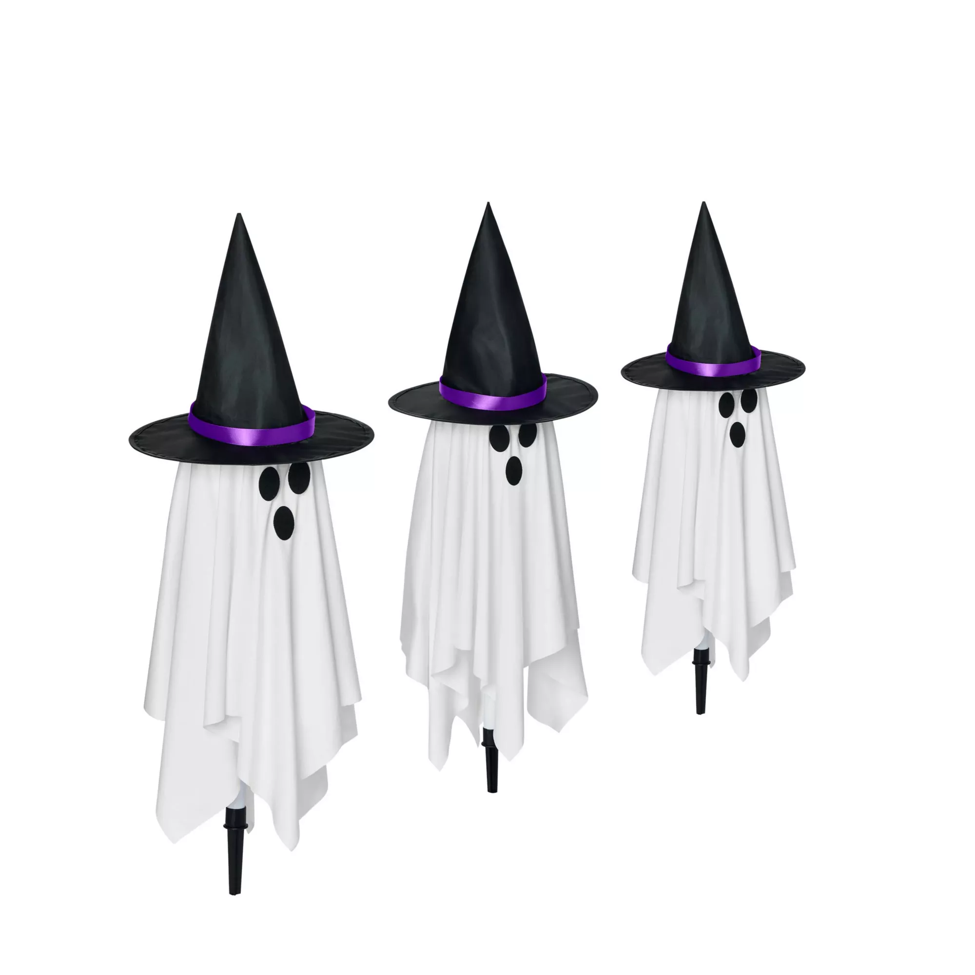Light-Up Witchy Ghost Pathway Markers - 3 Pack