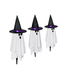 Light-Up Witchy Ghost Pathway Markers - 3 Pack at Spirit Halloween