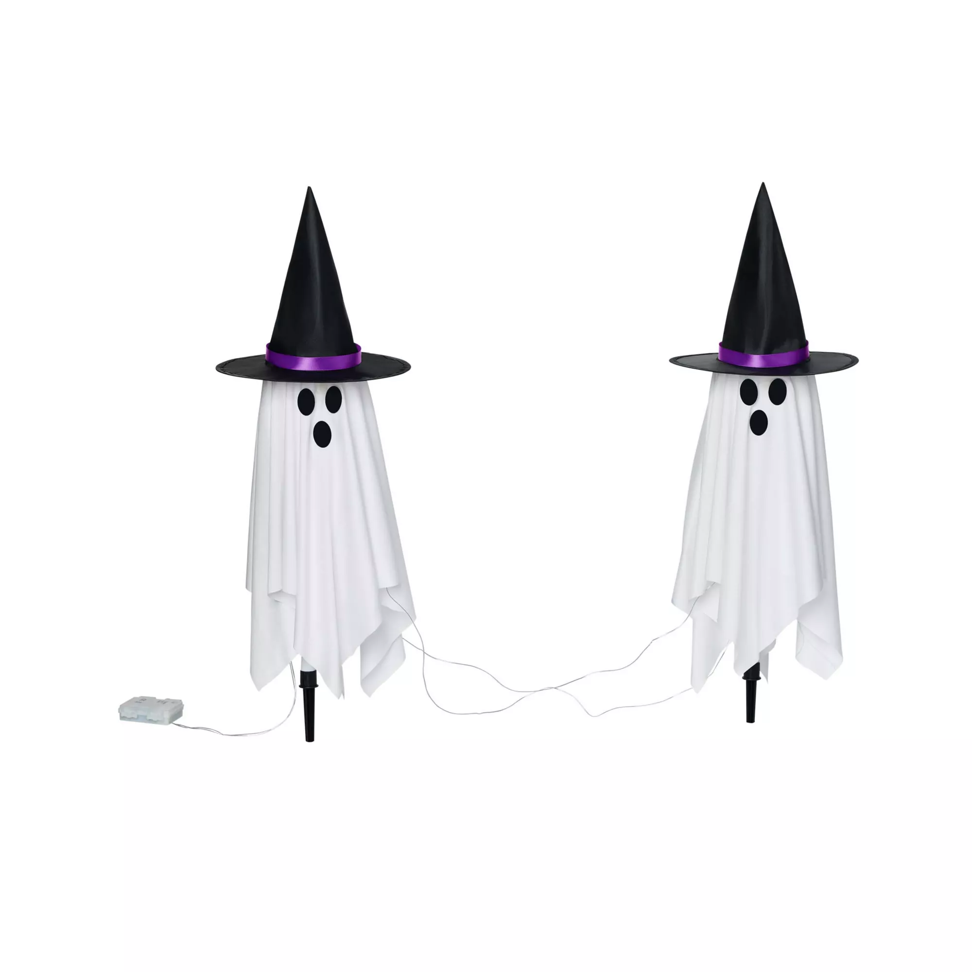 Light-Up Witchy Ghost Pathway Markers - 3 Pack