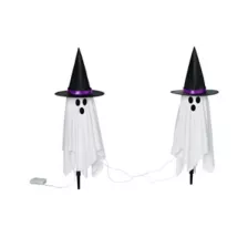 Light-Up Witchy Ghost Pathway Markers - 3 Pack at Spirit Halloween