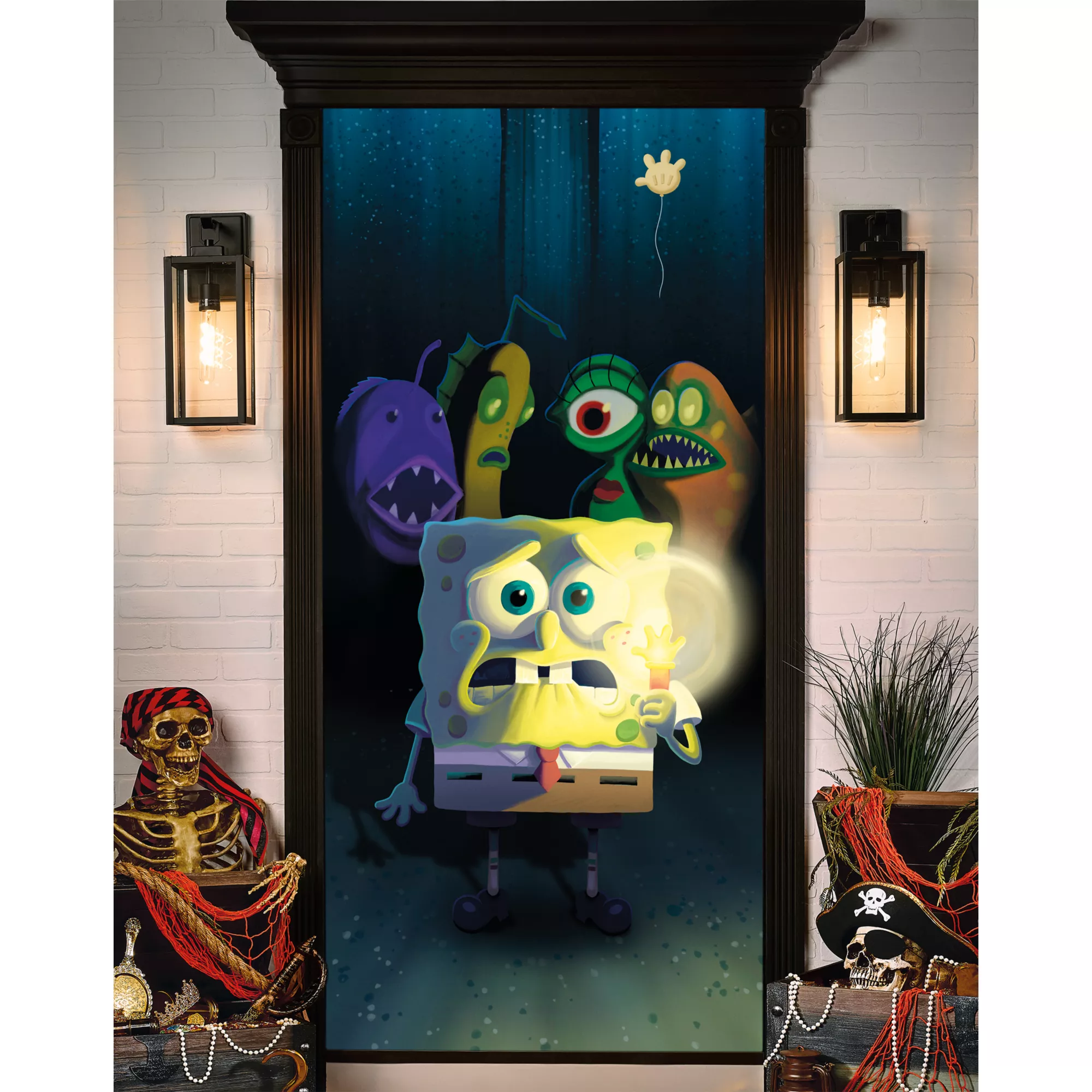 SpongeBob SquarePants Glove World Door Cover at Spirit Halloween