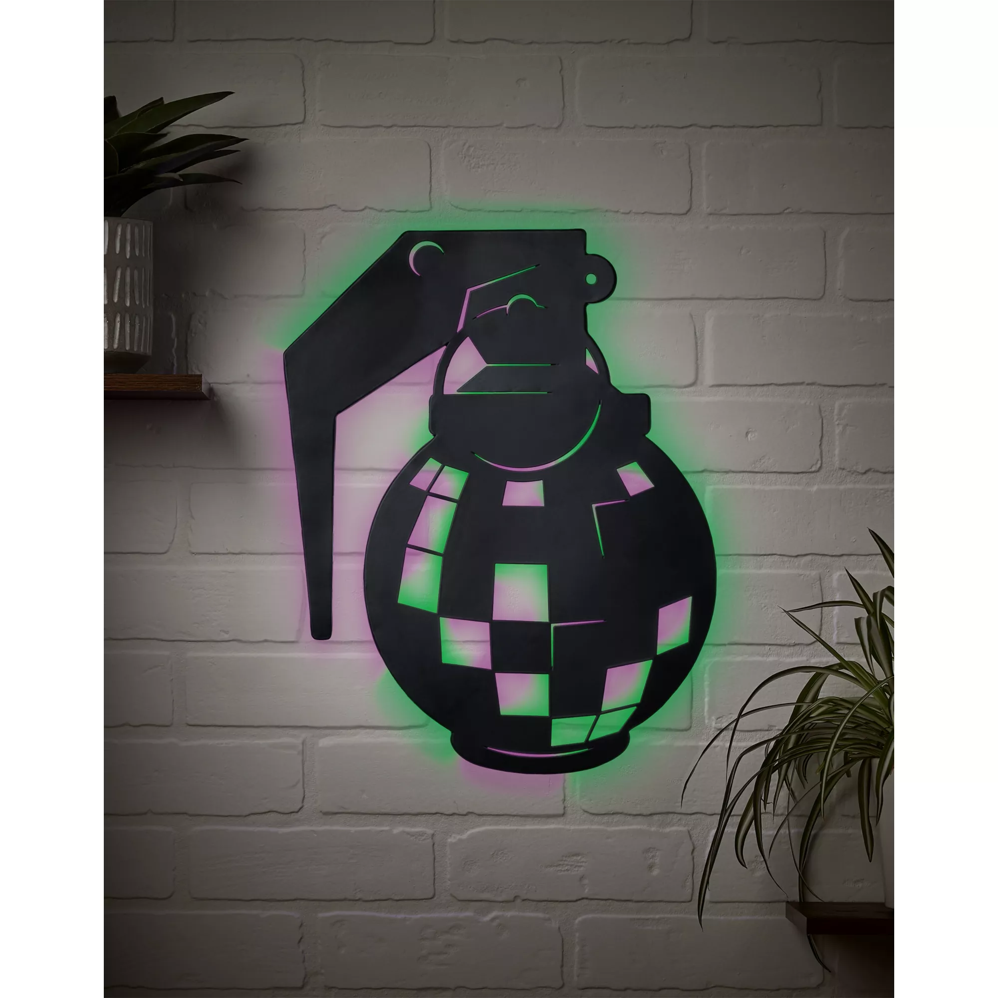 Multi-Color Boogie Bomb Light-Up LED Sign - Fortnite at Spirit Halloween