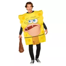 Adult SpongeBob SquarePants Caveman 3D Costume at Spirit Halloween