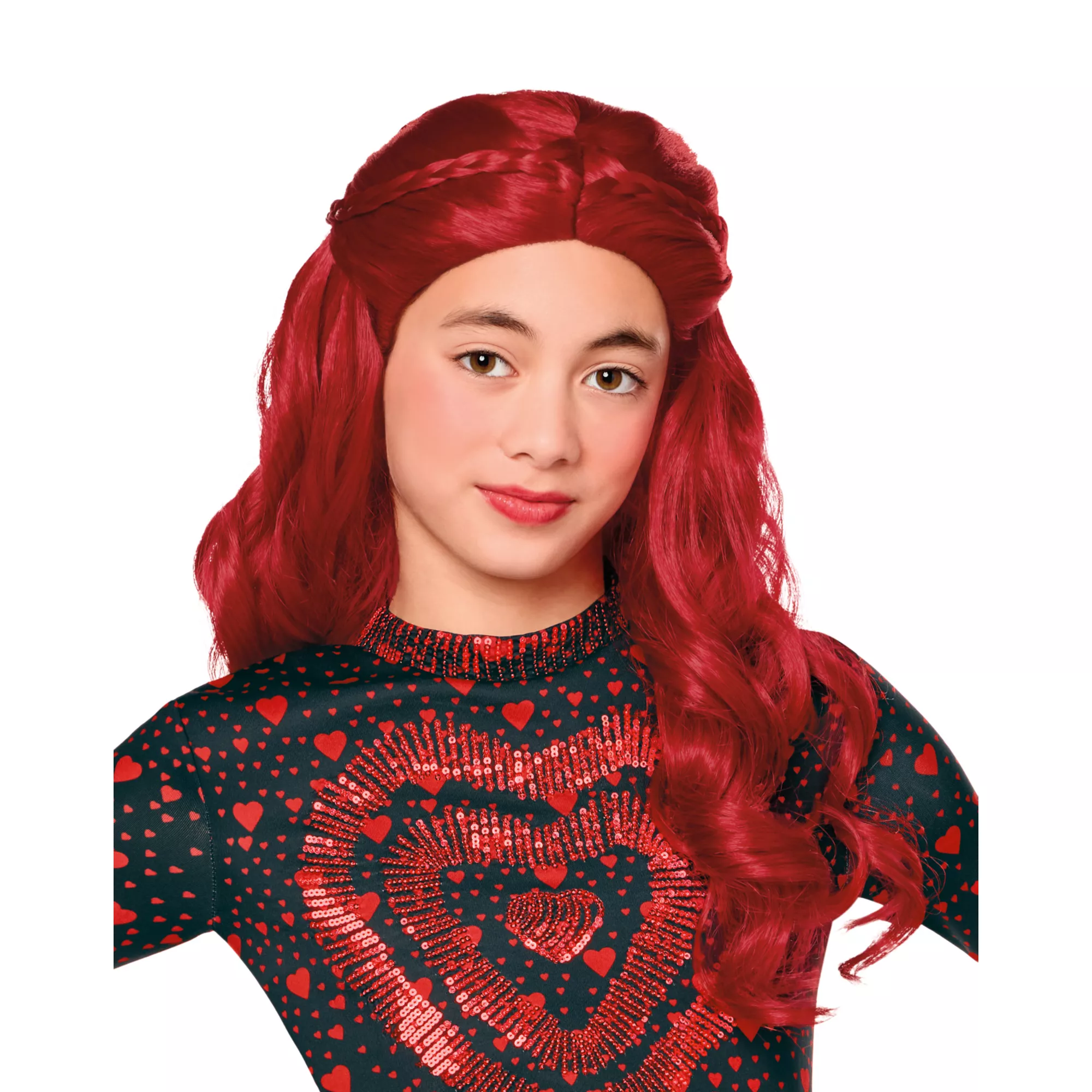 Kids Red Wig - Descendants: Wicked Wonderland