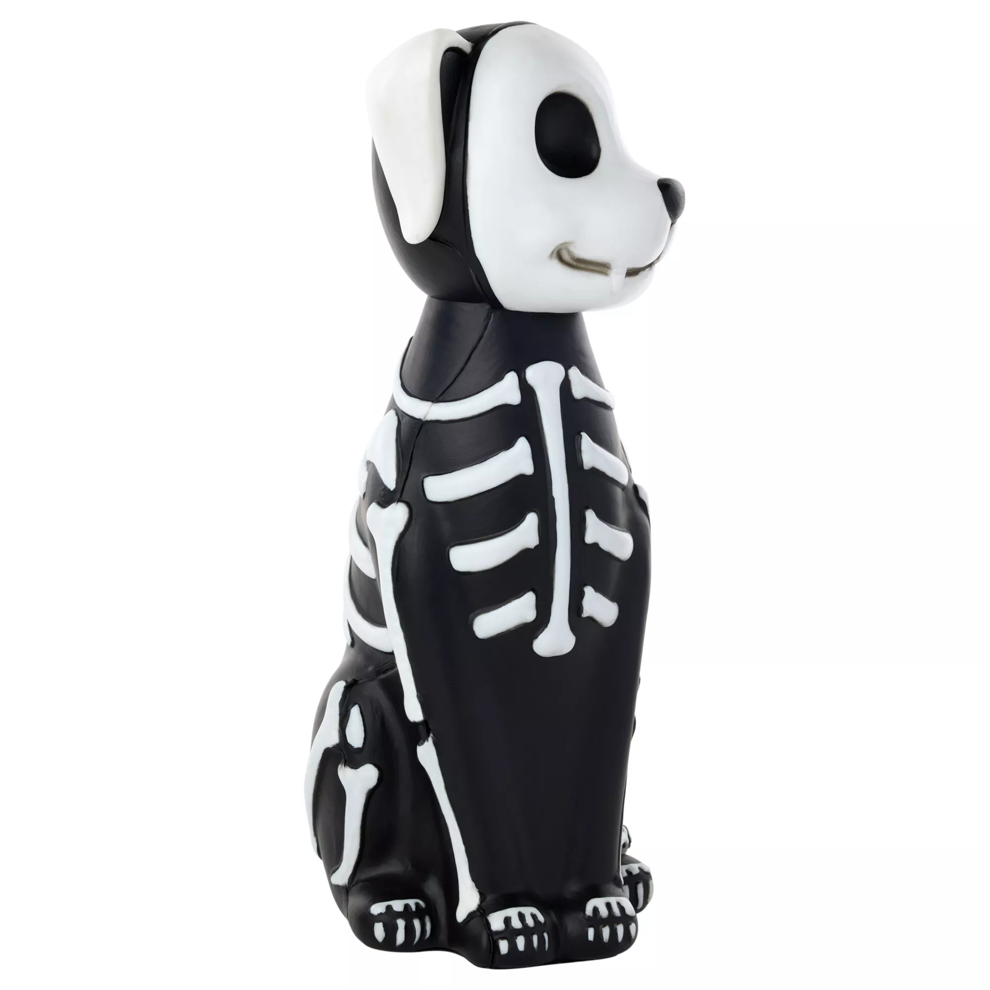 10" Light-Up Blow Mold Skeleton Dog