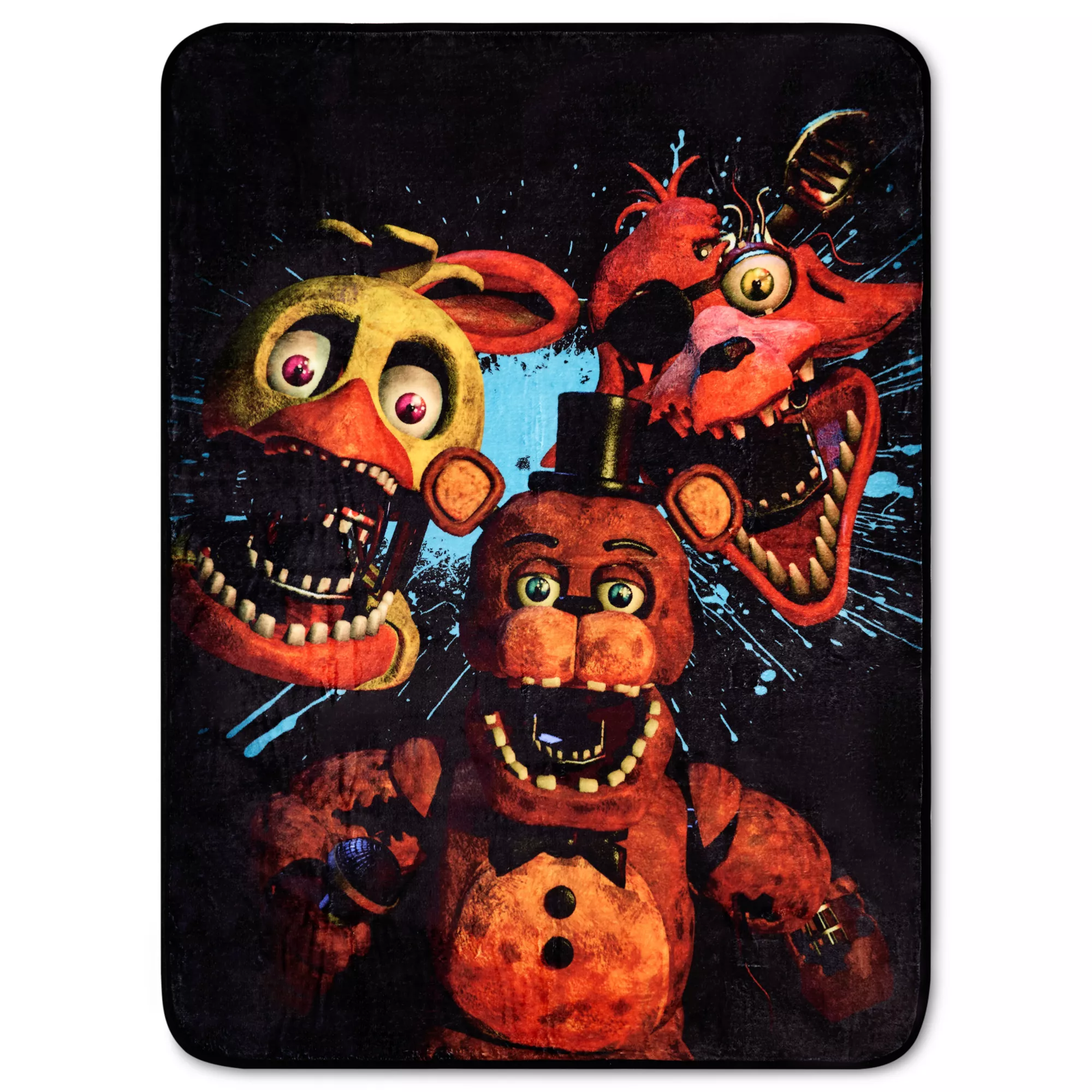 Five Nights at Freddy's Distressed Animatronics Fleece Blanket at Spencer's