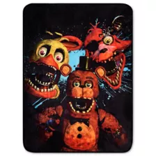 Five Nights at Freddy's Distressed Animatronics Fleece Blanket at Spencer's