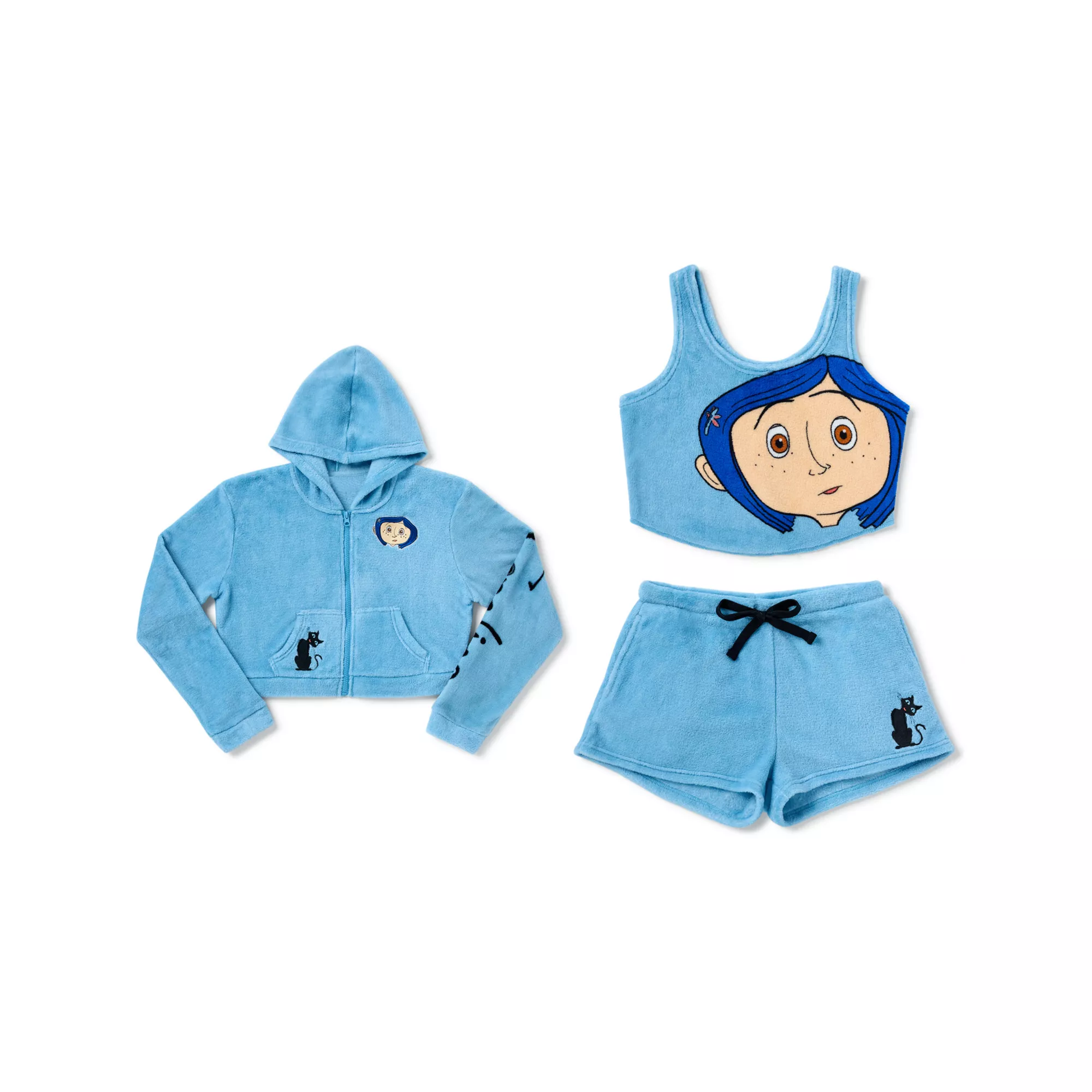 Coraline 3-Piece Plush Lounge Set at Spencer's