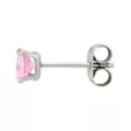 Multi-Pack Pink CZ Heart Silver-Plated Titanium Stud Earrings 3 Pair - 20 Gauge at Spencer's