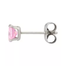 Multi-Pack Pink CZ Heart Silver-Plated Titanium Stud Earrings 3 Pair - 20 Gauge at Spencer's