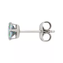 Multi-Pack Vitrail CZ Square Silver-Plated Titanium Stud Earrings 3 Pair - 20 Gauge at Spencer's