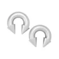 Silver-Tone Spike Horseshoe Rings at Spencer's