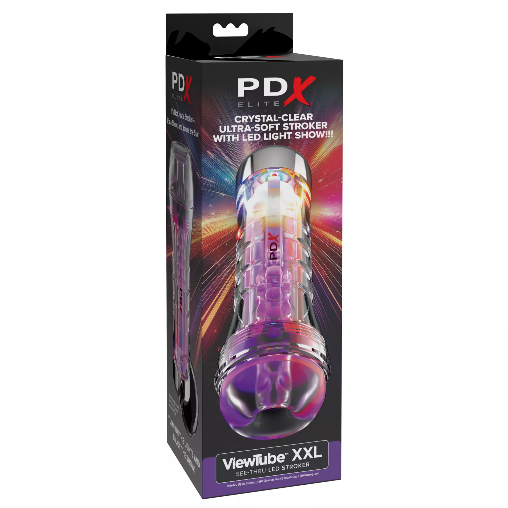 PDX Elite ViewTube™ XXL See-Thru LED Stroker at Spencer's