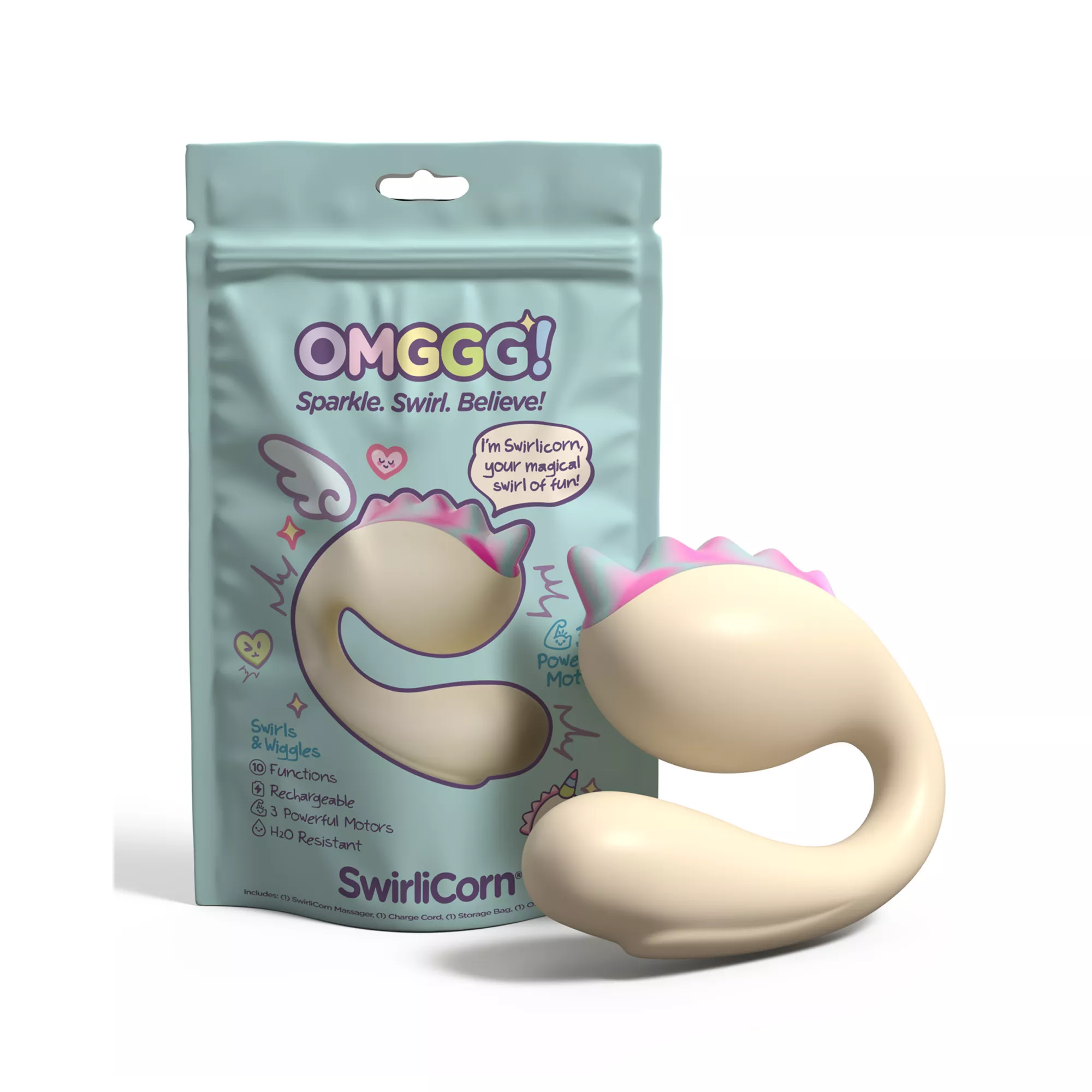 Swirlicorn Vibrator - OMGGG! at Spencer's